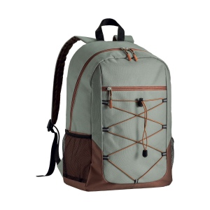 Sac à dos en polyester 600D avec 4 poches dont 2 latérales en filet 5