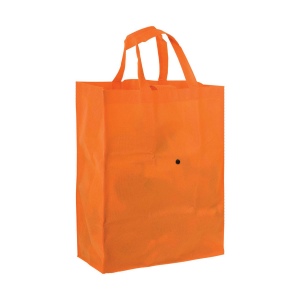 Shopper pliable avec soufflet en TNT 80g/m2, anses courtes 3