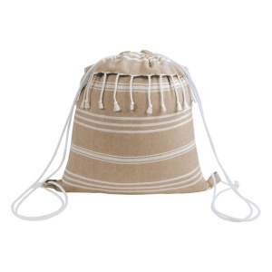 Sac à dos en coton 180 g/m2 avec fermeture réglable à cordon 8