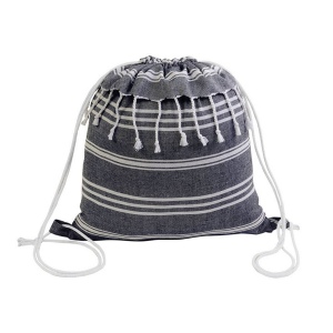 Sac à dos en coton 180 g/m2 avec fermeture réglable à cordon 10