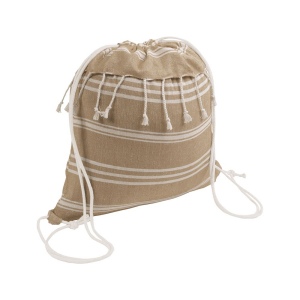 Sac à dos en coton 180 g/m2 avec fermeture réglable à cordon 3