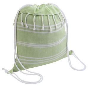 Sac à dos en coton 180 g/m2 avec fermeture réglable à cordon