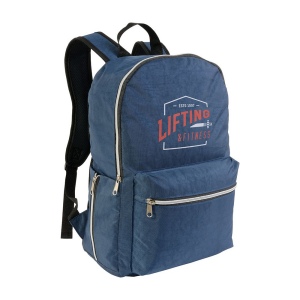 Sac à dos en nylon 420D, avec 4 poches dont 2 latérales à zip en filet 8