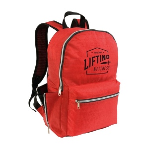 Sac à dos en nylon 420D, avec 4 poches dont 2 latérales à zip en filet 10