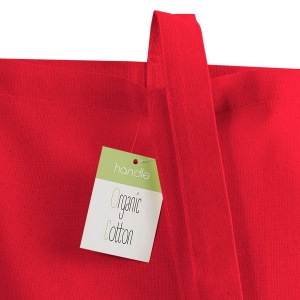 Shopper en coton organique 140g/m2, anses longues 30