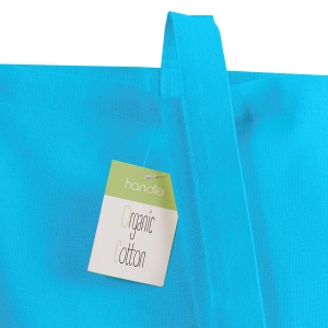 Shopper en coton organique 140g/m2, anses longues 15