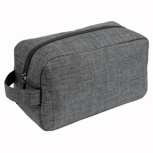 Trousse de toilette en polyester 300D en tissu mélangé avec poignée (14x25x9 cm) 2