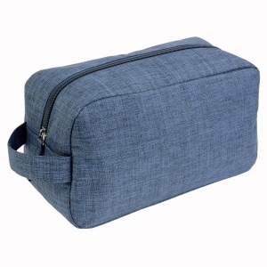 Trousse de toilette en polyester 300D en tissu mélangé avec poignée (14x25x9 cm) 3