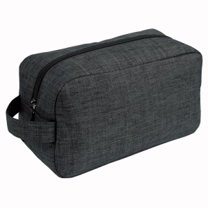 Trousse de toilette en polyester 300D en tissu mélangé avec poignée (14x25x9 cm) 4