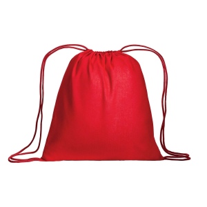 Sac à dos en coton 95g/m2 avec fermeture réglable à cordon 6