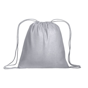 Sac à dos en coton 95g/m2 avec fermeture réglable à cordon 7