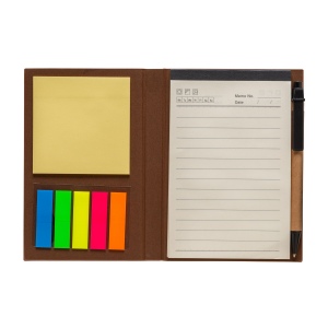 Bloque-notes avec papiers stylo et adhésif 6