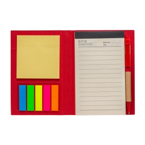 Bloque-notes avec papiers stylo et adhésif 8