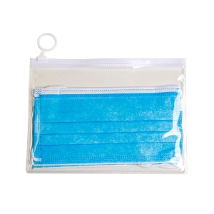 Pochette refermable en PVC (18,6x14,2 cm) pour masques chirurgicaux et pour 18424 3