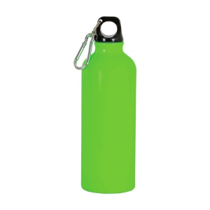 Gourde en aluminium (500ml), avec bouchon en plastique et mousqueton 2