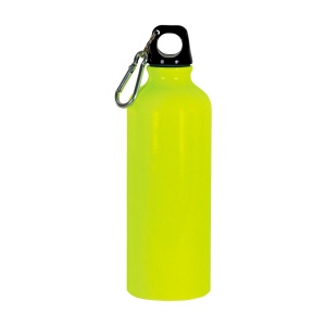 Gourde en aluminium (500ml), avec bouchon en plastique et mousqueton 4