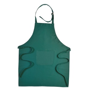 Tablier long 30 % coton/70 % polyester (180g/m2), 70x85 cm avec poche frontale et lanière 5