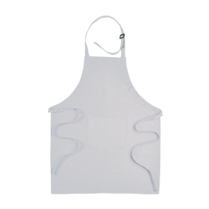 Tablier long 30 % coton/70 % polyester (180g/m2), 70x85 cm avec poche frontale et lanière