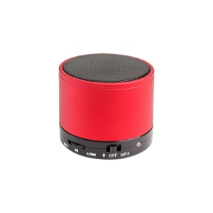 Mini haut-parleur Bluetooth V 3,0 cylindrique en métal avec microphone 3