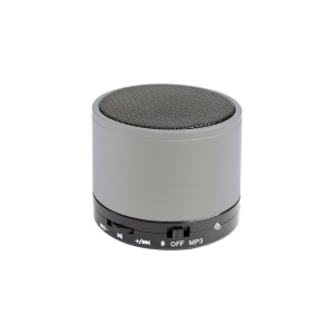 Mini haut-parleur Bluetooth V 3,0 cylindrique en métal avec microphone 2