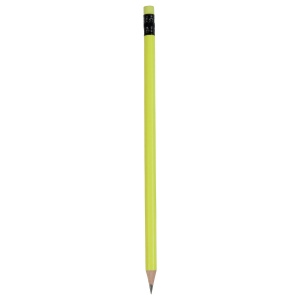 Crayon cylindrique trempé de couleur fluo avec caoutchouc 6
