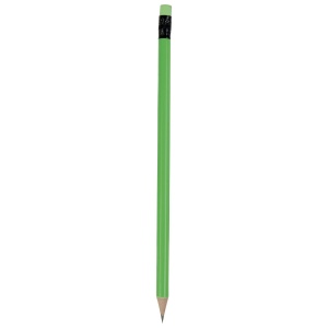 Crayon cylindrique trempé de couleur fluo avec caoutchouc