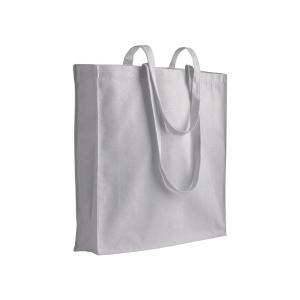 Sac shopping en coton 180 g/m2 avec anses longues et soufflet 2