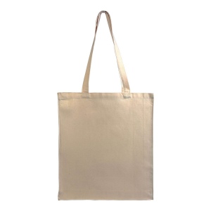 Sac shopping en coton 180 g/m2 avec anses longues et soufflet 4