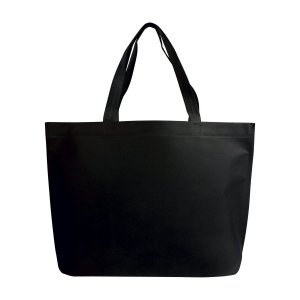 Sac shopping en TNT thermo-saudé, avec anses longues et soufflett 25