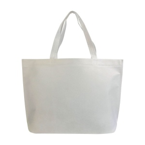 Sac shopping en TNT thermo-saudé, avec anses longues et soufflett 27