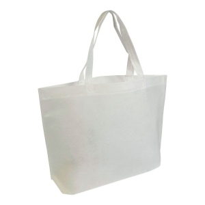 Sac shopping en TNT thermo-saudé, avec anses longues et soufflett 10