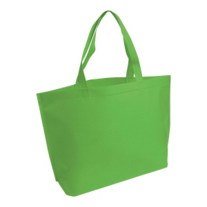 Sac shopping en TNT thermo-saudé, avec anses longues et soufflett