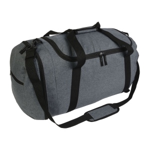 Sac de sport en polyester twotone avec bretelles extractibles et poche porte-chaussures 2