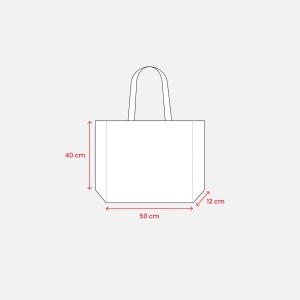 Sac shopper en TNT couture, anses longuest et soufflet 19