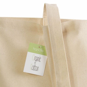 Sac shopping en coton organic, anses longueset souflet 4