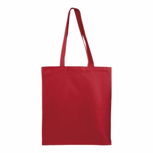 Sac shopping en coton 180 g/m2 avec anses longues et soufflet 17
