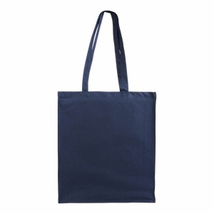 Sac shopping en coton 180 g/m2 avec anses longues et soufflet 14