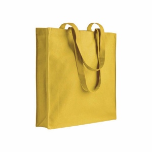 Sac shopping en coton 180 g/m2 avec anses longues et soufflet 3