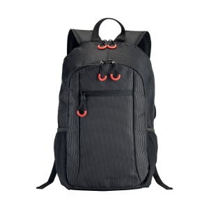 Sac à dos porte PC en dobby nylon avec 3 poches 8