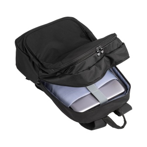 Sac à dos d'ordinateur 17 pouces en polyester 300D avec trois poches 5