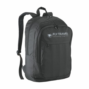 Sac à dos d'ordinateur 17 pouces en polyester 300D avec trois poches 6