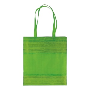 Sac Shopping en TNT thermo-saudé, avec anses longues et soufflett 6