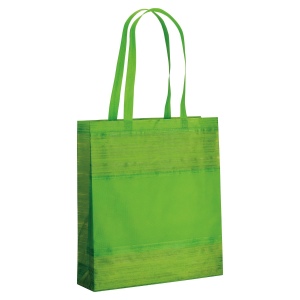 Sac Shopping en TNT thermo-saudé, avec anses longues et soufflett 2