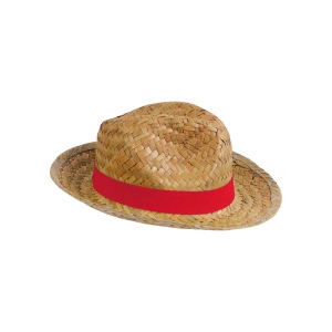 Chapeau en paille avec bande élastique 3 cm applicable et personnalisable. 3