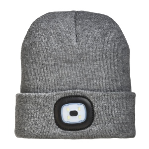 Bonnet en maille 100% acrylique epais avec lumiere LED amovible et rechargeable via USB 6