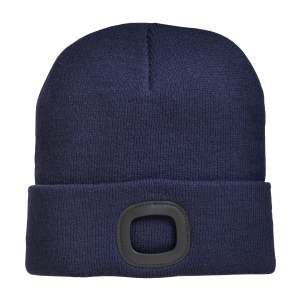 Bonnet en maille 100% acrylique epais avec lumiere LED amovible et rechargeable via USB 12