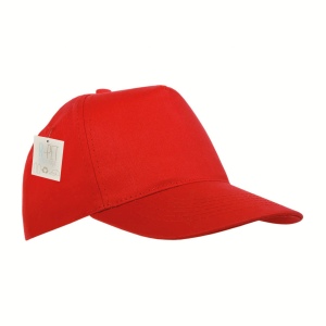 Casquette en RPET, 5 panneaux, fermeture en velcro 12