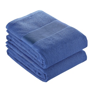 Serviette éponge en coton avec bandeau en polyester Imprimable 2