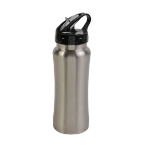 Bouteille en métal avec paille rectractable 600 ml 2