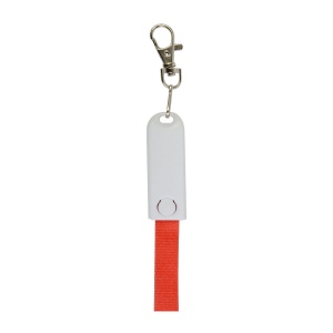 Lanière avec mousqueton avec fonction de cable de recharge avec prise Micro-USB/Lightning/ 9